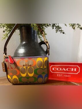 Coach Rainbow Signature Nolita 15 Bag